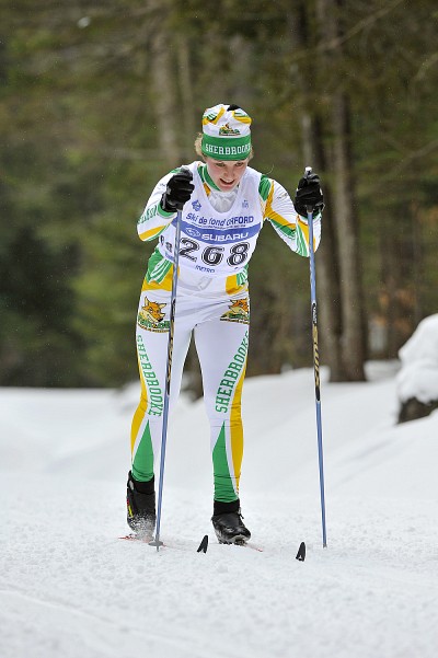 Ang&egrave;le Michaud a pris le sixi&egrave;me rang &agrave; la quatri&egrave;me et derni&egrave;re Coupe universitaire de ski de fond.