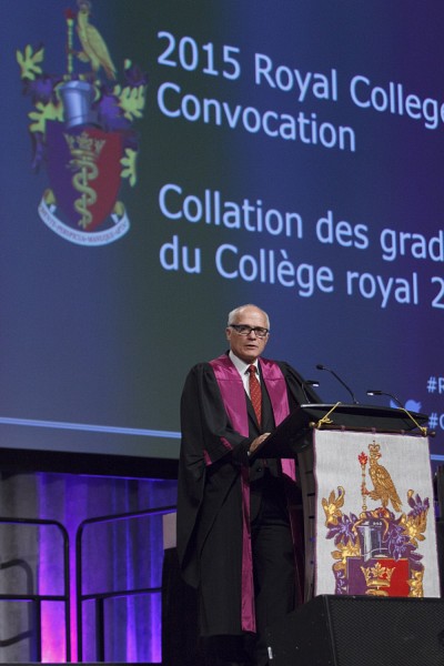 Paul Grand'Maison a prononc&eacute; quelques mots lors de la soir&eacute;e.