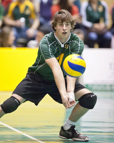 Samuel Surprenant a connu un fort match face &agrave; l'Universit&eacute; du Nouveau-Brunswick.