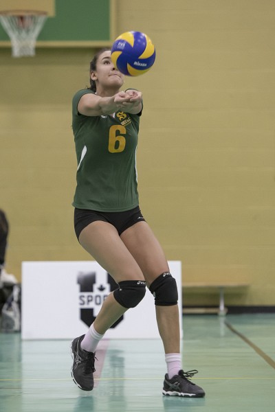 L'attaquante de deuxi&egrave;me ann&eacute;e du Vert & Or, Rose Brazeau.