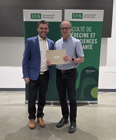 R&eacute;cipiendaire : Professeur S&eacute;bastien L&eacute;vesque