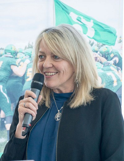 La vice-rectrice &agrave; l'administration et au d&eacute;veloppement durable de l'UdeS, professeure Denyse R&eacute;millard.