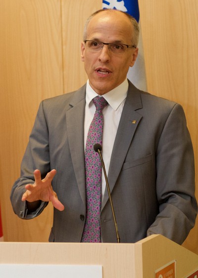 Le professeur Pierre Cossette, recteur de l&rsquo;Universit&eacute; de Sherbrooke