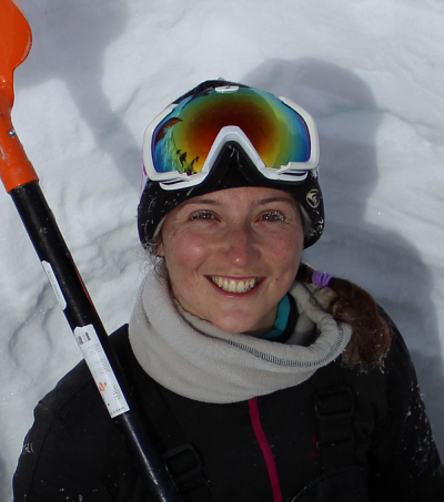 Fanny Larue sur le terrain