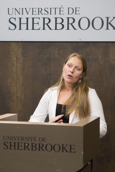 Farah Lizotte, &eacute;tudiante en biochimie de la sant&eacute;.