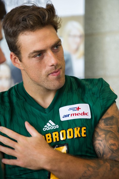 Le v&eacute;t&eacute;ran de la ligne secondaire du Vert & Or Alexandre Chevrier.