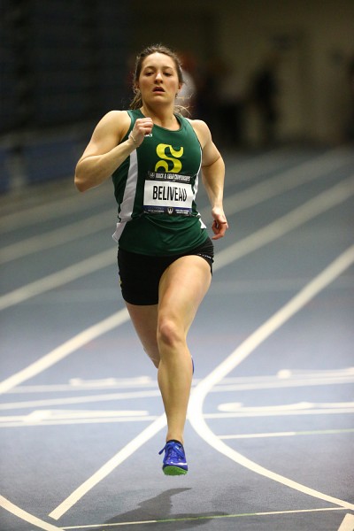 La sprinteuse du Vert & Or &Eacute;my B&eacute;liveau.