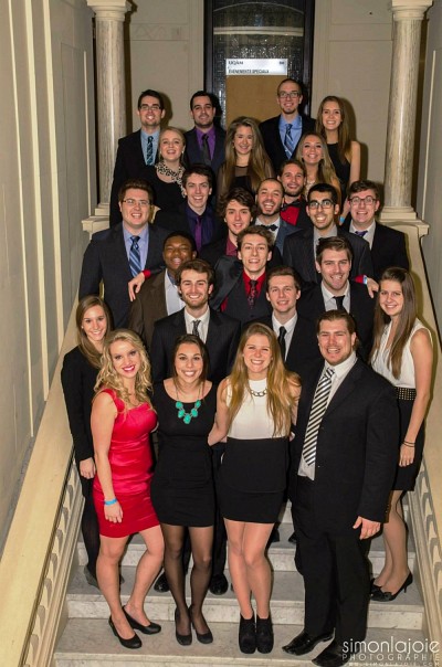 La d&eacute;l&eacute;gation de l'Universit&eacute; de Sherbrooke lors des Jeux de politique 2014