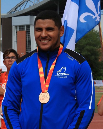 La recrue de l'&eacute;quipe d'athl&eacute;tisme Vert & Or, Samir Aber.