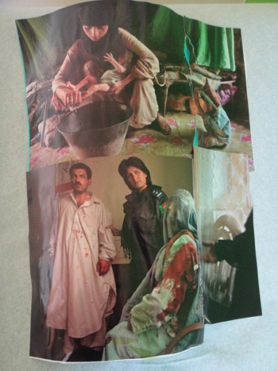 En utilisant des images, le participant peut exprimer symboliquement l&rsquo;horreur et la souffrance tout en maintenant une distance s&eacute;curisante avec son exp&eacute;rience.