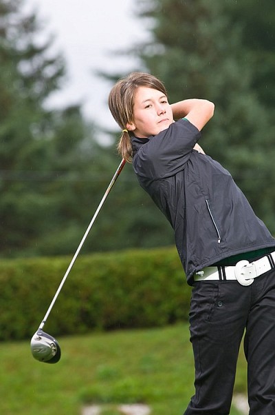 Jacinthe Benoit a réussi la meilleure ronde jusqu'ici chez les golfeuses du Vert & Or avec un 88.