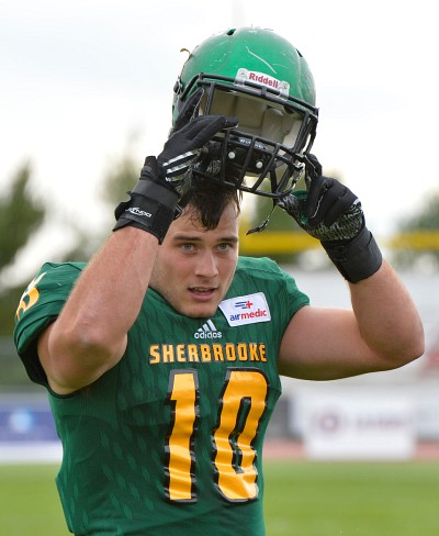 Le secondeur de cinqui&egrave;me ann&eacute;e du Vert & Or, Alexandre Gagn&eacute;.