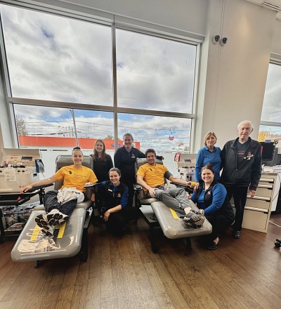 Une s&eacute;ance de don de plasma dans le cadre de l'activit&eacute; Plasmattaque.