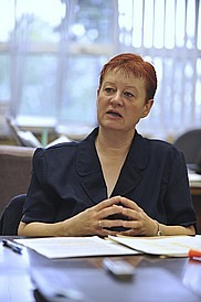 La doyenne de Facult&eacute; des lettres et sciences humaines, Lynda Bellalite.