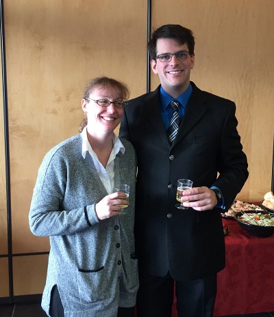 La Pre Nathalie Perreault en compagnie du nouveau Dr S&eacute;bastien Roy