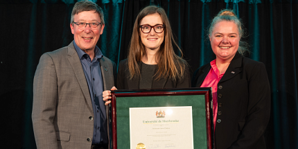 Annie Chaloux remporte le prix Tremplin en recherche et création dans la catégorie <em>Sciences humaines et sociales </em>