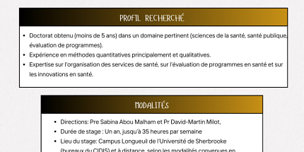 Bourse postdoctorale: Codéveloppement et évaluation du rôle de l'intervenante dédiée (CÉRID) pour répondre aux besoins des familles migrantes en périnatalité et petite enfance
