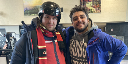 Le labo fait du ski alpin au Mont-Orford!