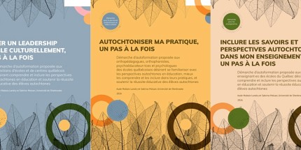 Deux membres du CRIDid publient trois guides sur l'inclusion des perspectives autochtones