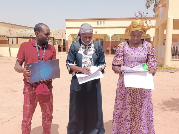 Dr. Souleymane Sawadogo, Dre Dj&eacute;n&egrave;ba Coulibaly et Dre Fatoumata Traore. Collecte de donn&eacute;es dans le cadre du projet ApproTech