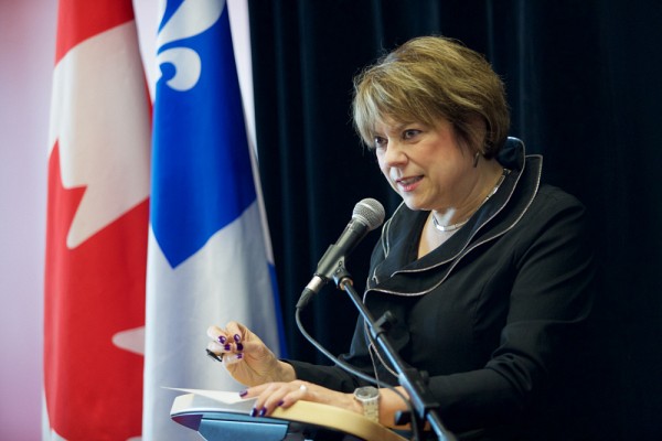 La ministre responsable de l'Enseignement sup&eacute;rieur du Qu&eacute;bec, Mme&nbsp;H&eacute;l&egrave;ne David.&nbsp;