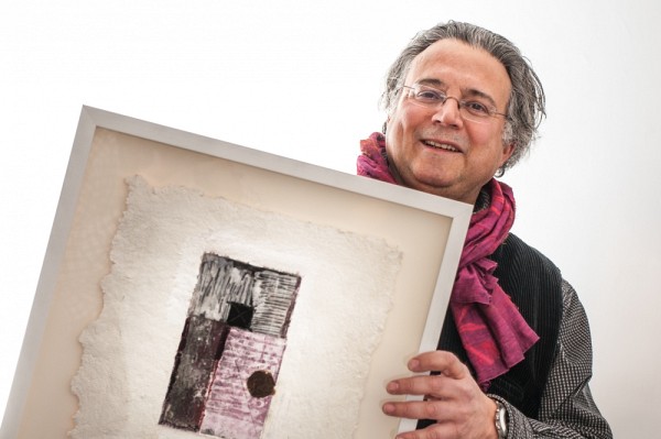 Jean-Michel Correia, Collage pi&egrave;ge. Techniques multiples, 32&nbsp;x&nbsp;32&nbsp;cm.