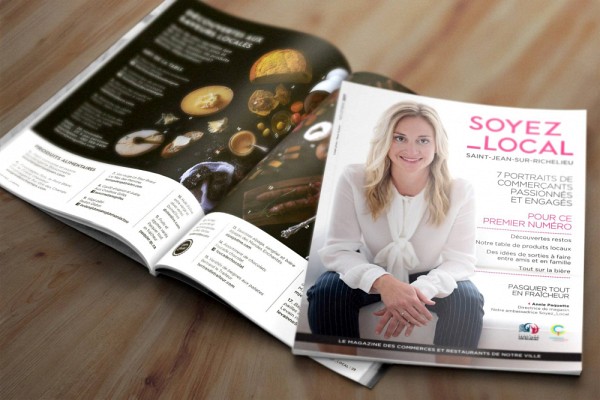 Annie Paquette - magazine des commerces et restaurants, Ville de Saint-Jean-sur-Richelieu. Le projet d&rsquo;envergure &laquo;&nbsp;Soyez Local&nbsp;&raquo;.