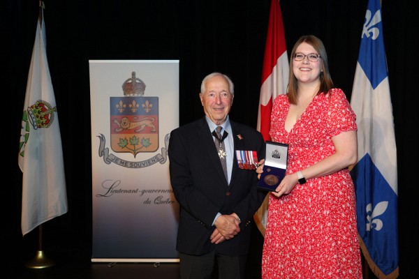 Andr&eacute;anne Laniel, lors de la c&eacute;r&eacute;monie de remise