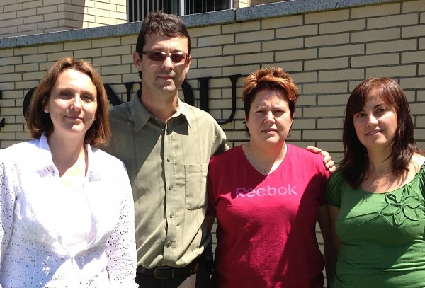 Sophie Gagnon, neuropsychologue; Fran&ccedil;ois Corbin, m&eacute;decin et chercheur; Sylvie Auger, coordonnatrice de recherche; et Artuela &Ccedil;aku, &eacute;tudiante &agrave; la ma&icirc;trise.
