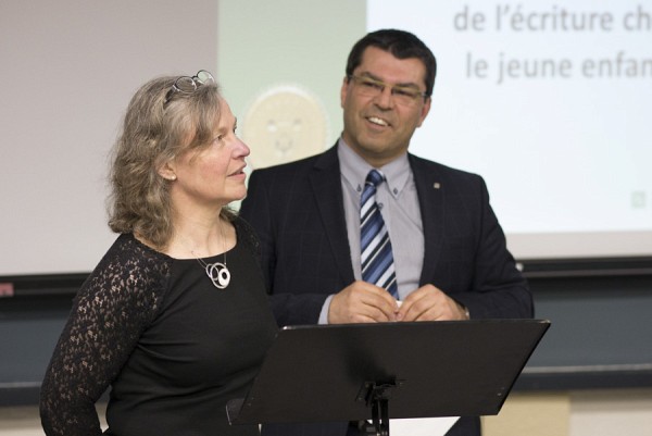 Pour l&rsquo;occasion, le doyen invitait la professeure H&eacute;l&egrave;ne Guy, l&rsquo;une des instigatrices des Prix d&rsquo;excellence en &eacute;ducation, &agrave; animer avec lui.