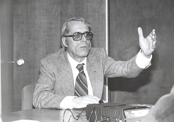 Yves Martin, premier recteur la&iuml;que de l'UdeS, de 1975 &agrave; 1981.