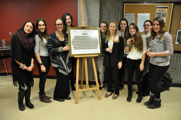 Quelques finissantes de la cohorte 2015.