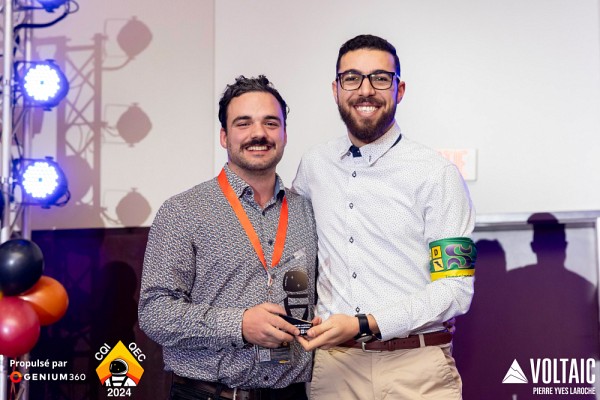 Marwan Besrour, doctorant en g&eacute;nie &eacute;lectrique, premi&egrave;re position, cat&eacute;gorie : projet de recherche au cycle sup&eacute;rieur + prix sp&eacute;cial Innovation