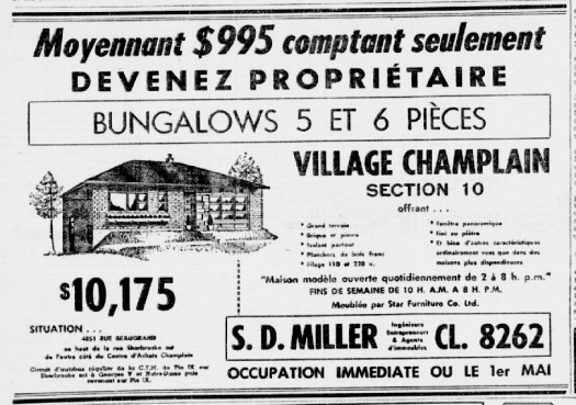 &laquo;&nbsp;Moyennant $995 comptant seulement, DEVENEZ PROPRI&Eacute;TAIRE&nbsp;&raquo;&nbsp;: un exemple de publicit&eacute; type.