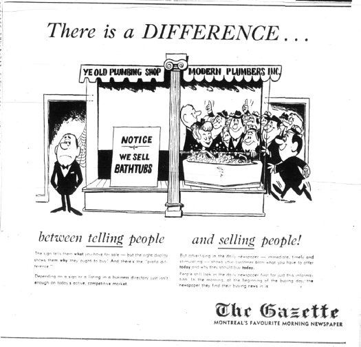&laquo;&nbsp;There is a DIFFERENCE&hellip;&nbsp;&raquo;&nbsp;: The Gazette fait la promotion de ses services publicitaires, mettant l&rsquo;accent sur le succ&egrave;s d&rsquo;une campagne de publicit&eacute; moderne.