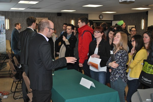 Les &eacute;tudiants pouvaient poser toutes leurs questions aux diff&eacute;rents intervenants pr&eacute;sents.