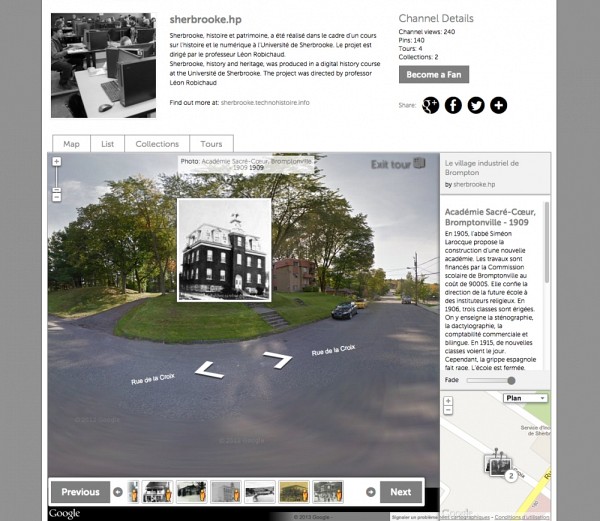 Exemple d'un lieu r&eacute;pertori&eacute; et comment&eacute; sur le circuit&nbsp;Le village industriel de Brompton : Acad&eacute;mie Sacr&eacute;-Coeur, Bromptonville