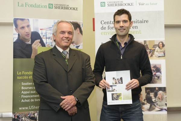 Prix d'excellence pour la qualit&eacute; des travaux - MM. Michel Montpetit et Jean-Fran&ccedil;ois Parenteau, r&eacute;cipiendaire.(Absents: Mathieu Madison, Jean-Richard Lahens, Olivier Guilbault et Bruno Mayot). 