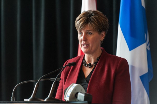La ministre du D&eacute;veloppement international et de la Francophonie du gouvernement du Canada, l'honorable Marie-Claude Bibeau
