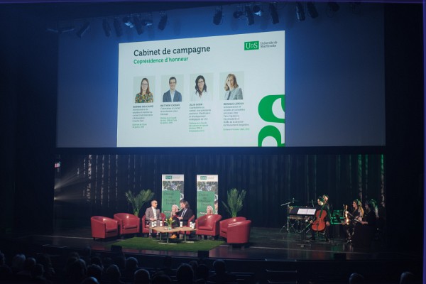 La Grande Campagne de l'UdeS lanc&eacute;e en mai 2023.