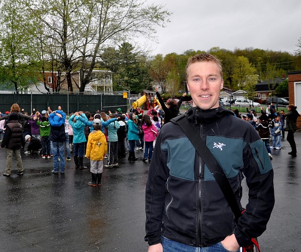 Le professeur F&eacute;lix Berrigan, un des deux chercheurs qui accompagnent les enseignants de l'&Eacute;collectif dans ce projet.