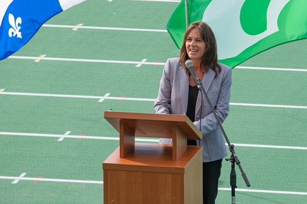 Isabelle Charest, ministre d&eacute;l&eacute;gu&eacute;e &agrave; l&rsquo;&Eacute;ducation, ministre responsable de la Condition f&eacute;minine et d&eacute;put&eacute;e de Brome-Missisquoi.