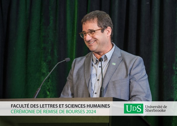 Le directeur g&eacute;n&eacute;ral de La Fondation et du Service des relations avec les dipl&ocirc;m&eacute;es et dipl&ocirc;m&eacute;s de l'Universit&eacute; de Sherbrooke, M. Pascal Gr&eacute;goire.