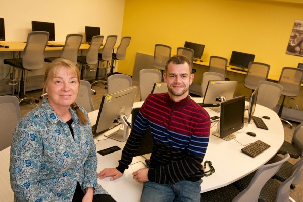 Les professeurs Isabelle Nizet et Florian Meyer