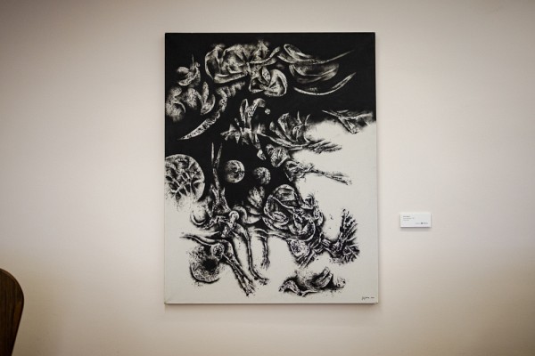 &nbsp;Au vent de m&eacute;moire,&nbsp;huile sur toile, Roland Gigu&egrave;re, 1966.