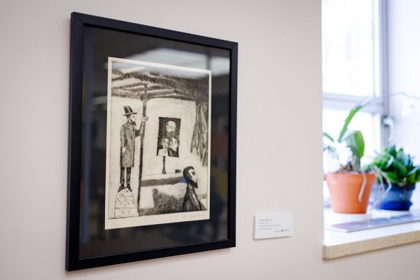 Sans titre, pointe s&egrave;che, aquatinte sur papier 21/40, Monique Charbonneau, 1969.