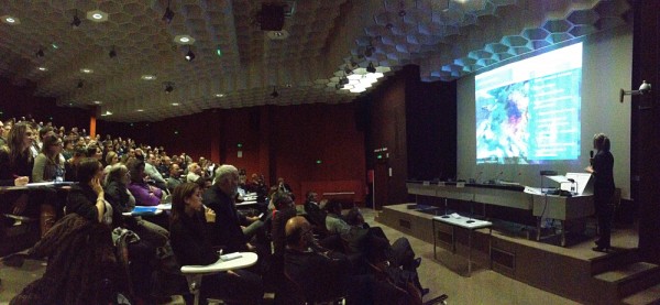 Nancy Desautels&nbsp;lors d'un congr&egrave;s francophone sur les urgences ferroviaires au CHU de Bordeaux en 2015.