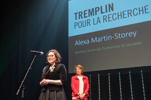 La Pre Alexa Martin-Storey s&rsquo;est m&eacute;rit&eacute; le Prix Tremplin en Sciences humaines et sociales.