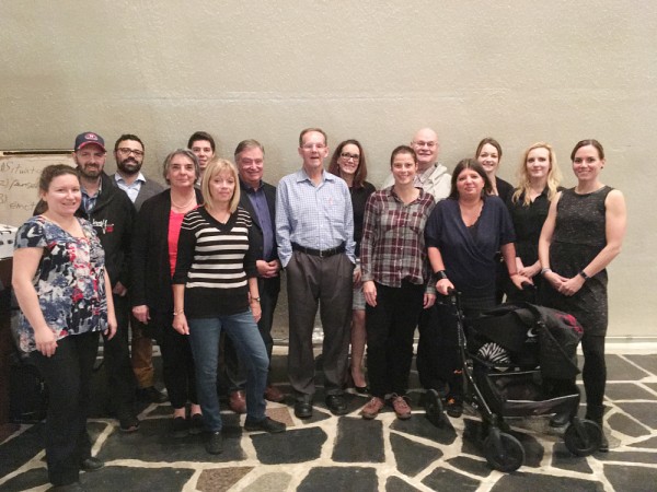 Une partie de l'&eacute;quipe de Cynthia Gagnon