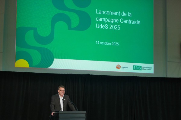 La campagne Centraide&nbsp;2025 de l&rsquo;UdeS est pr&eacute;sid&eacute;e par Charles Vincent, directeur g&eacute;n&eacute;ral du Service mobilit&eacute;, s&eacute;curit&eacute; et pr&eacute;vention.